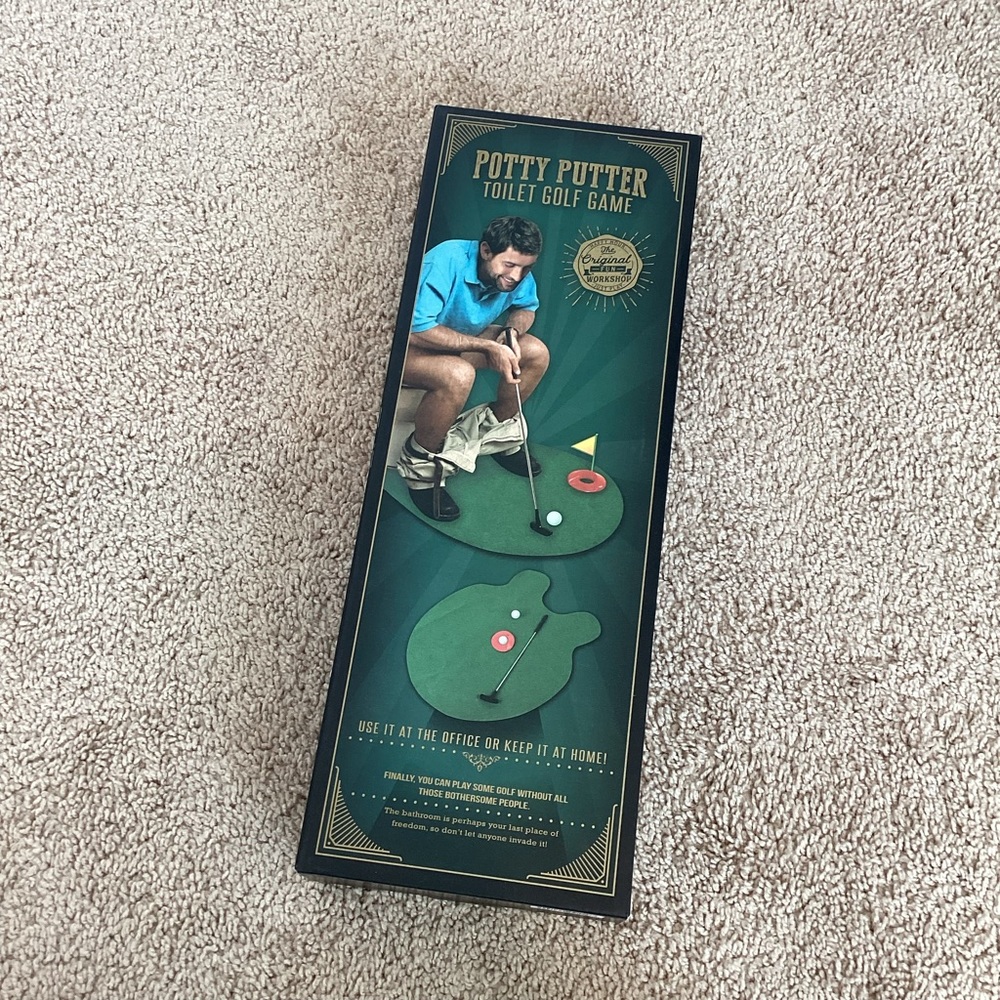 NIB Potty Putter Toilet Golf Game | novelty gift | Father’s Day | funny